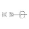 Buy ⭐ 1/4 ct. t.w. Princess Cut Diamond Stud Earrings in 14K White Gold by Belk & Co. 🥰