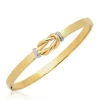 Brand new ❤️ 14k Two Tone Gold Love Knot Bangle by Belk & Co. 🔔