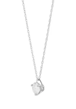 Cheapest 😍 1/2 ct. t.w. Diamond Necklace in 14K White Gold with 18" Rope Chain by Belk & Co. 🎉 -DealsBelk & Co. Store Belk 4518