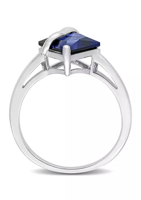 Cheapest ๐ Lab Created Princess Cut Created Blue Sapphire Ring in Sterling Silver by Belk & Co. ๐ 5 Cheapest ๐ Lab Created Princess Cut Created Blue Sapphire Ring in Sterling Silver by Belk & Co. ๐ - Image 5