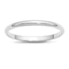 Brand new 💯 Women's 14K White Gold 2 Millimeter Lightweight Half Round Band by Belk & Co. 🧨