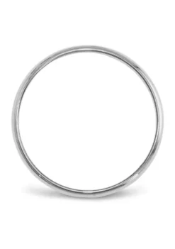 Brand new 💯 Women's 14K White Gold 2 Millimeter Lightweight Half Round Band by Belk & Co. 🧨 -DealsBelk & Co. Store Belk 4547