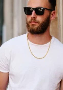 Outlet 🔥 18k Yellow Gold Plated Sterling Silver 3.7mm Singapore Chain Necklace by Belk & Co. 🌟 -DealsBelk & Co. Store Belk 4604