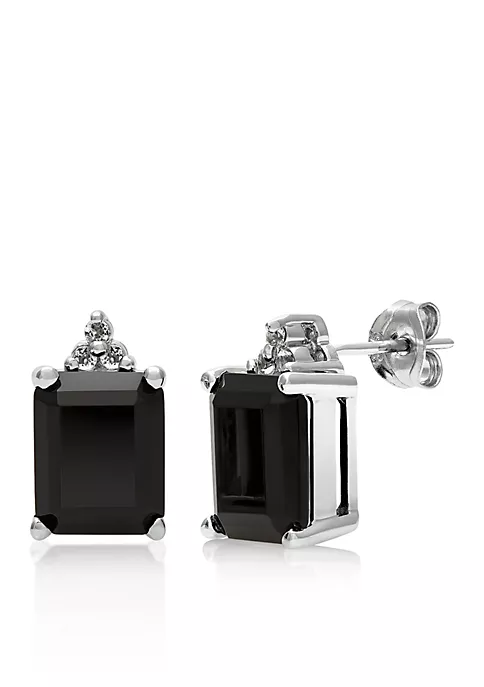 Coupon ๐งจ Sterling Silver Onyx and White Topaz Earrings by Belk & Co. ๐ฏ 2 Coupon ๐งจ Sterling Silver Onyx and White Topaz Earrings by Belk & Co. ๐ฏ - Image 2