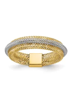 Buy 😍 14K Two Tone Polished Stretch Ring by Belk & Co. ✨