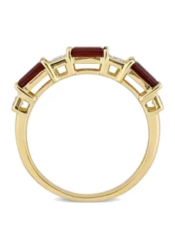 Wholesale ๐ Garnet and White Topaz Semi-Eternity Ring in 10k Yellow Gold by Belk & Co. ๐ 8 Wholesale ๐ Garnet and White Topaz Semi-Eternity Ring in 10k Yellow Gold by Belk & Co. ๐ -DealsBelk & Co. Store Belk 4664