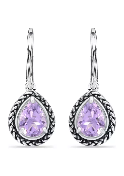 Brand new 🤩 2.5 ct. t.w. Amethyst Drop Earrings, Sterling Silver by Belk & Co. ✔️ 1 Brand new 🤩 2.5 ct. t.w. Amethyst Drop Earrings, Sterling Silver by Belk & Co. ✔️