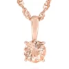 Budget 🌟 Solitare Morganite Pendant in 10k Rose Gold by Belk & Co. 👍