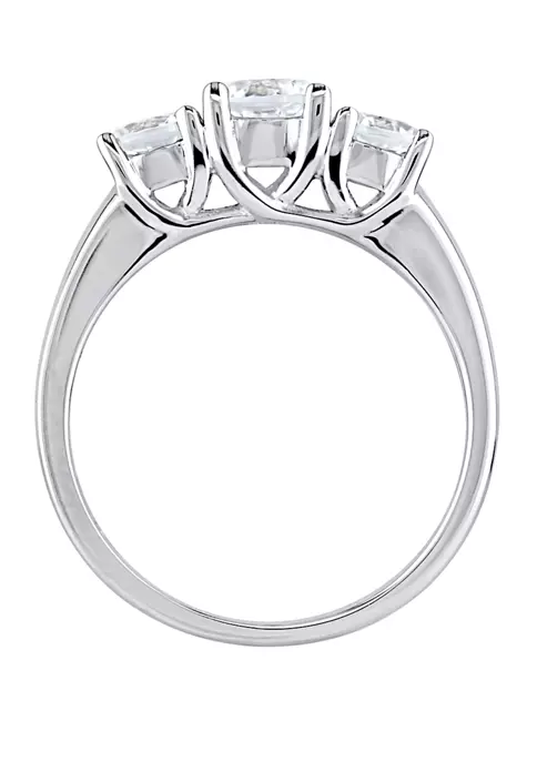 Hot Sale ๐ 1.3 ct. t.w. Lab Created White Sapphire 3 Stone Engagement Ring in 10K White Gold by Belk & Co. โ 3 Hot Sale ๐ 1.3 ct. t.w. Lab Created White Sapphire 3 Stone Engagement Ring in 10K White Gold by Belk & Co. โ - Image 3