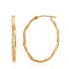 Flash Sale 😉 Oval Twist Hoop Earrings in 14k Yellow Gold by Belk & Co. 🤩