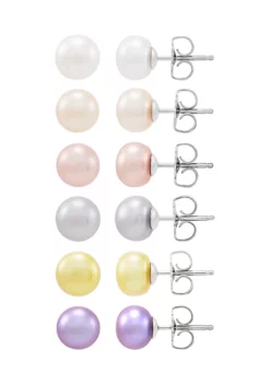 Best deal 🥰 12 ct. t.w. Freshwater Pearl Earrings Set in Sterling Silver by Belk & Co. 😍 -DealsBelk & Co. Store Belk 4728