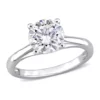 Cheapest ❤️ 2 ct. tw. Created Moissanite Solitaire Ring in 10k White Gold by Belk & Co. 🥰