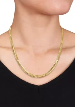 Best Sale ⌛ 18k Yellow Gold Plated Sterling Silver Herringbone Chain Necklace by Belk & Co. 👏 -DealsBelk & Co. Store Belk 4737