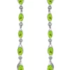 Discount 🥰 1.65 ct. t.w. Peridot Linear Drop Earrings, Sterling Silver by Belk & Co. 🔥