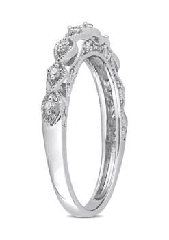 Deals 🎉 1/8 CT TW Diamond Vintage Anniversary Band in Sterling Silver by Belk & Co. 😍 -DealsBelk & Co. Store Belk 4774