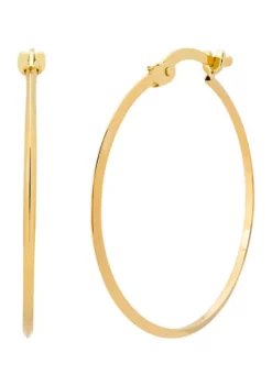 Best Sale 😍 Round Hoop Earrings in 10K Yellow Gold by Belk & Co. 🛒 -DealsBelk & Co. Store Belk 4782