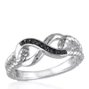 Promo 👏 Black Diamond Infinity Ring in Sterling Silver by Belk & Co. 🎉