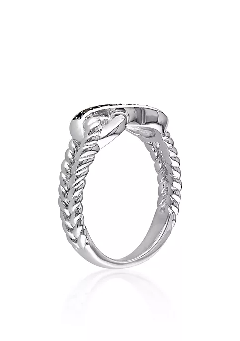 Promo 👏 Black Diamond Infinity Ring in Sterling Silver by Belk & Co. 🎉 2 Promo 👏 Black Diamond Infinity Ring in Sterling Silver by Belk & Co. 🎉 - Image 2
