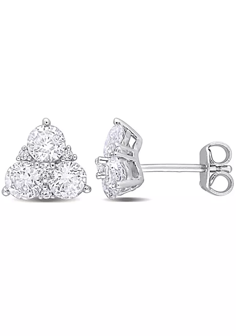 New ⭐ Lab Created Created White Sapphire Stud Earrings in Sterling Silver by Belk & Co. 🔥 1 New ⭐ Lab Created Created White Sapphire Stud Earrings in Sterling Silver by Belk & Co. 🔥