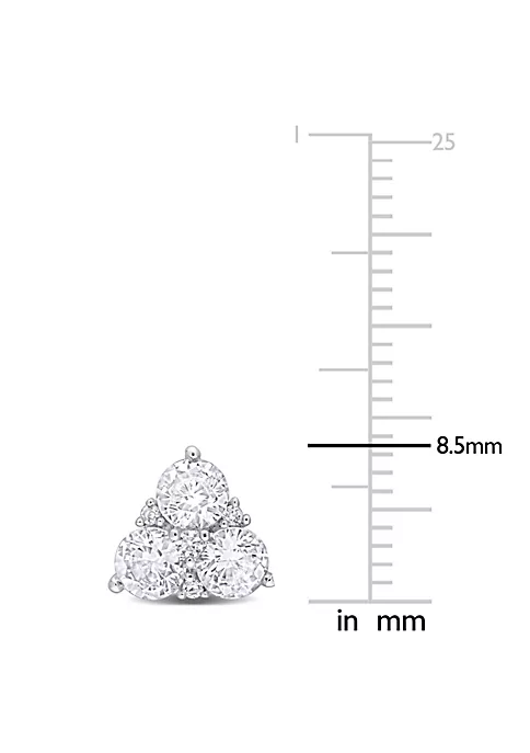 New ⭐ Lab Created Created White Sapphire Stud Earrings in Sterling Silver by Belk & Co. 🔥 3 New ⭐ Lab Created Created White Sapphire Stud Earrings in Sterling Silver by Belk & Co. 🔥 - Image 3