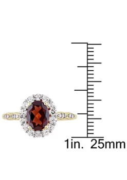 Best Sale ๐ฅ Oval Shape Garnet, White Topaz, and Diamond Accent Vintage Ring in 14k Yellow Gold by Belk & Co. ๐ฏ 9 Best Sale ๐ฅ Oval Shape Garnet, White Topaz, and Diamond Accent Vintage Ring in 14k Yellow Gold by Belk & Co. ๐ฏ -DealsBelk & Co. Store Belk 4871
