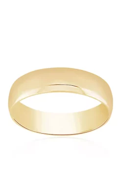 Best deal ⭐ Polished Comfort Fit Band Ring in 10k Yellow Gold by Belk & Co. 😍