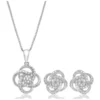 Cheap 💯 1/4 ct. t.w. Genuine Diamond Love Knot Necklace and Earrings Set in Sterling Silver by Belk & Co. 😉