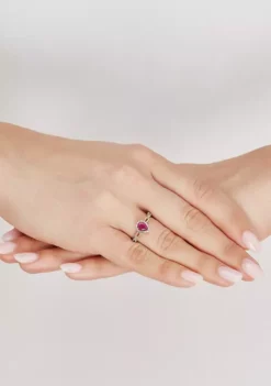 Buy 🧨 1/6 ct. t.w. Diamond and Ruby Ring in 10K Yellow Gold by Belk & Co. 😉 -DealsBelk & Co. Store Belk 4891