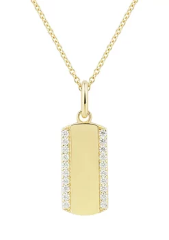 Best reviews of 👍 1/6 ct. t.w. Diamond Necklace in 10K Yellow Gold with 17" Cable Chain by Belk & Co. 👏