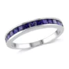 Wholesale 🌟 3/4 ct. t.w. Lab Created Blue Sapphire Eternity Ring in Sterling Silver by Belk & Co. 🛒
