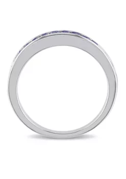 Wholesale 🌟 3/4 ct. t.w. Lab Created Blue Sapphire Eternity Ring in Sterling Silver by Belk & Co. 🛒 -DealsBelk & Co. Store Belk 4939