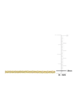 Buy 💯 18k Yellow Gold Plated Sterling Silver Rolo Chain Necklace by Belk & Co. 🥰 -DealsBelk & Co. Store Belk 4956