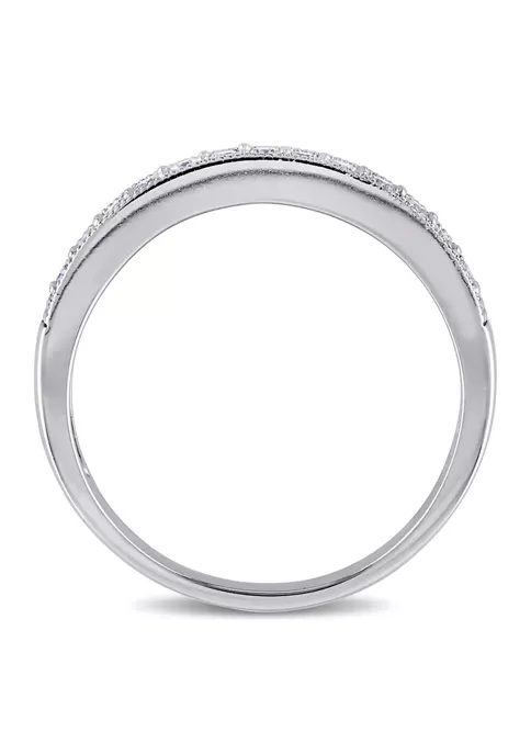 Budget 🧨 1/4 ct. t.w. Diamond Anniversary Band in 10K White Gold by Belk & Co. 🤩 3 Budget 🧨 1/4 ct. t.w. Diamond Anniversary Band in 10K White Gold by Belk & Co. 🤩 - Image 3