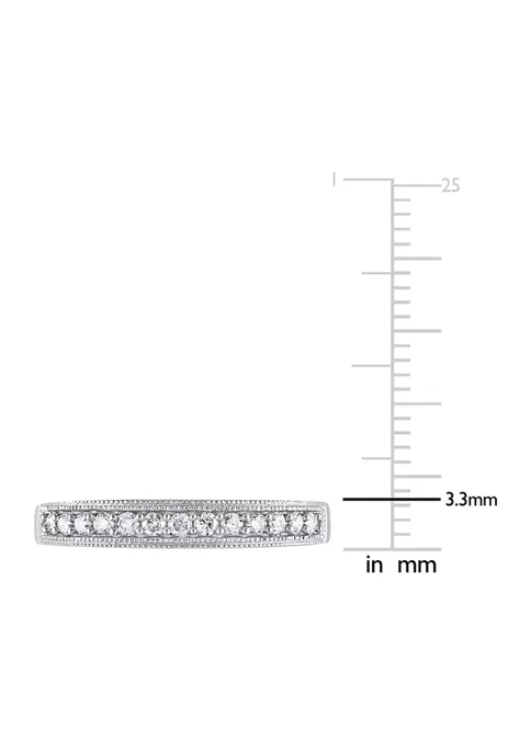 Budget 🧨 1/4 ct. t.w. Diamond Anniversary Band in 10K White Gold by Belk & Co. 🤩 4 Budget 🧨 1/4 ct. t.w. Diamond Anniversary Band in 10K White Gold by Belk & Co. 🤩 - Image 4
