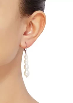 Best Sale 🔔 1 ct. t.w. Freshwater Pearl Earrings in Sterling Silver by Belk & Co. 🎁 -DealsBelk & Co. Store Belk 500