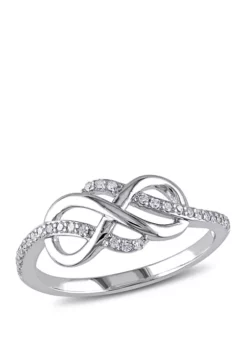 Buy 🌟 Diamond Infinity Ring in 10K White Gold by Belk & Co. 🔔