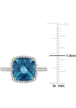 Coupon ❤️ 5.25 ct. t.g.w. London Blue Topaz and 1/10 ct. t.w. Diamond Cocktail Ring in 14K Yellow Gold by Belk & Co. 🥰 10 Coupon ❤️ 5.25 ct. t.g.w. London Blue Topaz and 1/10 ct. t.w. Diamond Cocktail Ring in 14K Yellow Gold by Belk & Co. 🥰 -DealsBelk & Co. Store Belk 5042