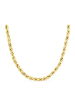 Coupon โ 16 Inch Rope Chain Necklace in 10k Yellow Gold (4mm) by Belk & Co. ๐ฏ