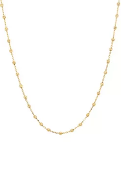 Deals 😉 10K Yellow Gold Beads Tincup on Chain Necklace by Belk & Co. ✔️