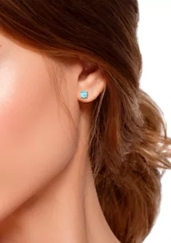 Cheapest ✔️ 1.5 ct. t.w. Blue Topaz Stud Earrings, Sterling Silver by Belk & Co. 🛒 -DealsBelk & Co. Store Belk 512