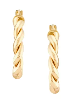 Top 10 😉 Braid Round Hoop Earrings in 10K Yellow Gold by Belk & Co. 🥰 -DealsBelk & Co. Store Belk 5123