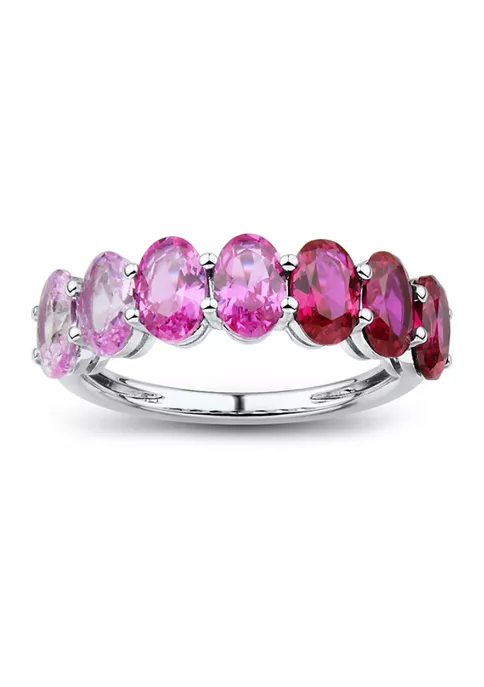 Wholesale ๐ Lab Created Pink Sapphire and Lab Created Ruby Ring in Sterling Silver by Belk & Co. ๐ฏ 1 Wholesale ๐ Lab Created Pink Sapphire and Lab Created Ruby Ring in Sterling Silver by Belk & Co. ๐ฏ