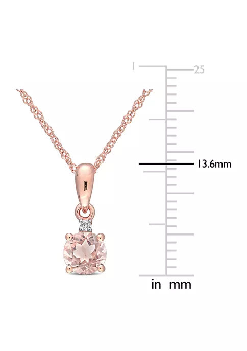 Cheapest ๐ 1/2 ct. t.w. Morganite and Diamond Pendant with Chain in 10k Rose Gold by Belk & Co. ๐ 2 Cheapest ๐ 1/2 ct. t.w. Morganite and Diamond Pendant with Chain in 10k Rose Gold by Belk & Co. ๐ - Image 2