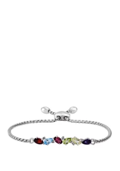 Discount 👏 Multi Stone Bolo Bracelet in Sterling Silver by Belk & Co. ✔️ 7 Discount 👏 Multi Stone Bolo Bracelet in Sterling Silver by Belk & Co. ✔️ -DealsBelk & Co. Store Belk 5209