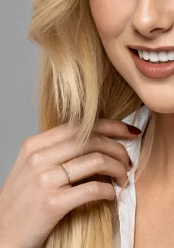 Hot Sale 🌟 1/8 ct. t.w. Diamond Anniversary Ring in 10K Yellow Gold by Belk & Co. 🥰 -DealsBelk & Co. Store Belk 5216