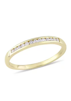 Hot Sale 🌟 1/8 ct. t.w. Diamond Anniversary Ring in 10K Yellow Gold by Belk & Co. 🥰 -DealsBelk & Co. Store Belk 5218