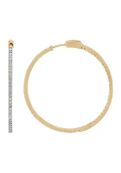 Best Pirce ๐คฉ 1 ct. t.w. Diamond Hoop Earrings in Sterling Silver with Gold Plating by Belk & Co. ๐ฅ 7 Best Pirce ๐คฉ 1 ct. t.w. Diamond Hoop Earrings in Sterling Silver with Gold Plating by Belk & Co. ๐ฅ -DealsBelk & Co. Store Belk 5238