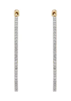 Best Pirce ๐คฉ 1 ct. t.w. Diamond Hoop Earrings in Sterling Silver with Gold Plating by Belk & Co. ๐ฅ 9 Best Pirce ๐คฉ 1 ct. t.w. Diamond Hoop Earrings in Sterling Silver with Gold Plating by Belk & Co. ๐ฅ -DealsBelk & Co. Store Belk 5240