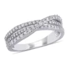 Wholesale 😀 1/2 ct. t.w. Diamond Crossover Ring In Sterling Silver by Belk & Co. 👍
