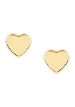 New ✨ Heart Plain Stud Earrings in 10K Yellow Gold by Belk & Co. 🌟 -DealsBelk & Co. Store Belk 5254